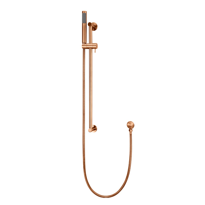 LUSTRE BRONZE ROUND SHOWER ON RAIL COLUMN