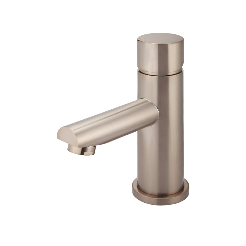 CHAMPAGNE ROUND PINLESS BASIN MIXER