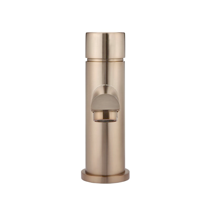 CHAMPAGNE ROUND PINLESS BASIN MIXER