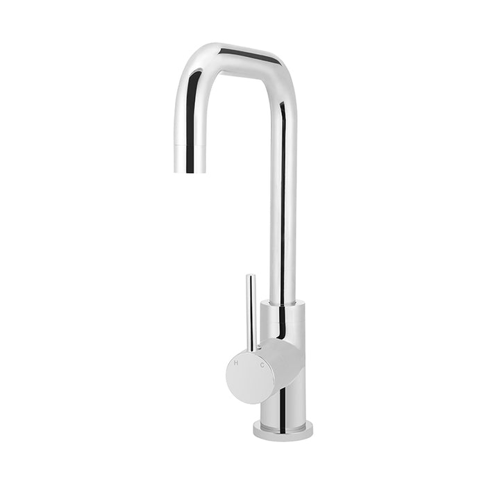 POLISHED CHROME ROUND KITCHEN MIXER TAP (MK02)