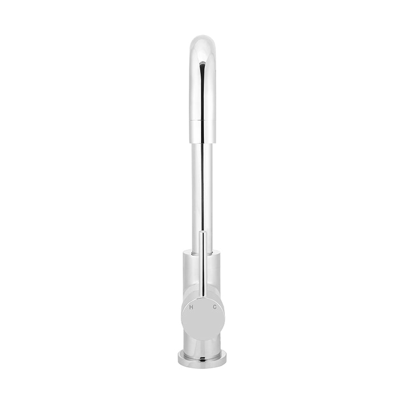 POLISHED CHROME ROUND KITCHEN MIXER TAP (MK02)