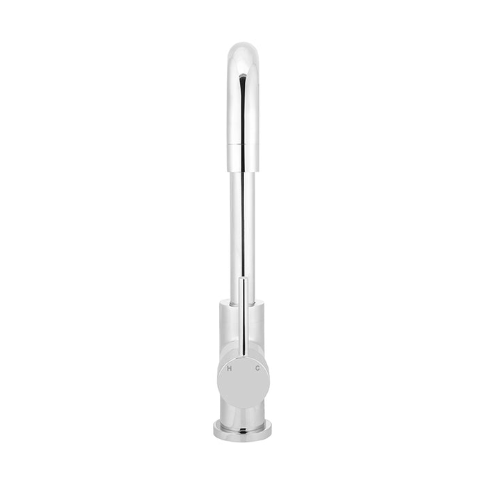 POLISHED CHROME ROUND KITCHEN MIXER TAP (MK02)