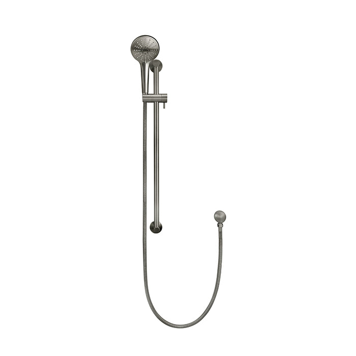 SHADOW ROUND THREE FUNCTION HAND SHOWER ON RAIL COLUMN