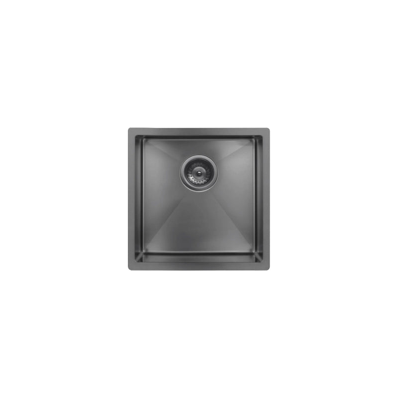 GUNMETAL BLACK KITCHEN SINK - SINGLE BOWL 450 X 450