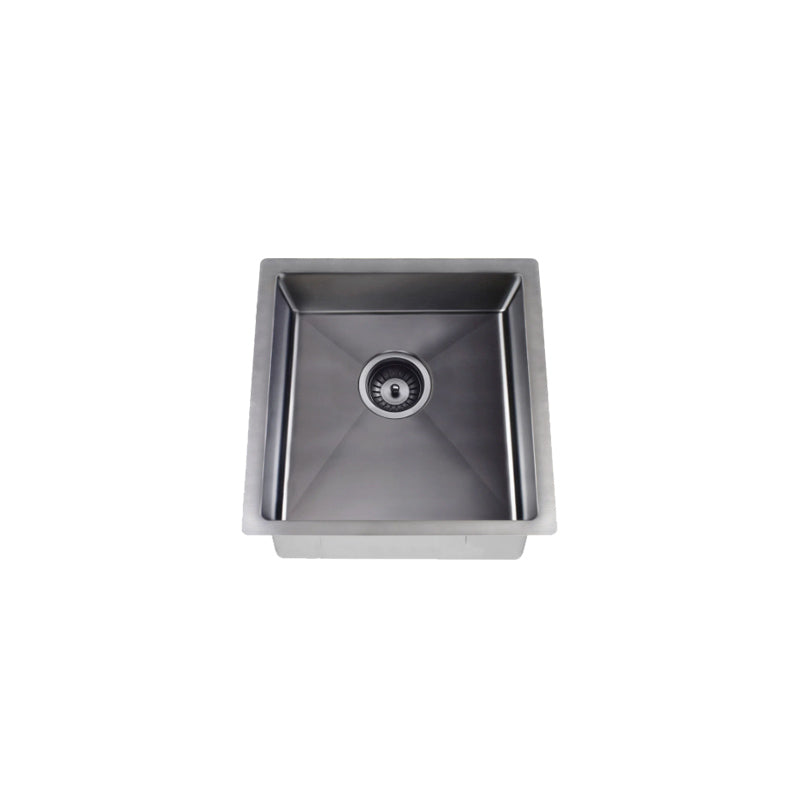 GUNMETAL BLACK KITCHEN SINK - SINGLE BOWL 450 X 450
