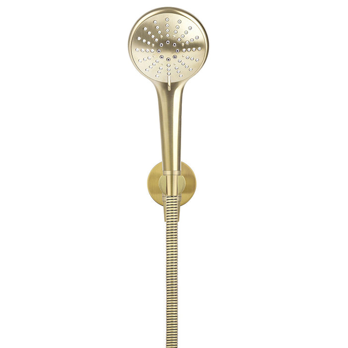 TIGER BRONZE ROUND THREE FUNCTION HAND SHOWER ON FIXED BRACKET