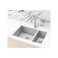 PVD BRUSHED NICKEL KITCHEN SINK - ONE AND HALF BOWL 670 X 440