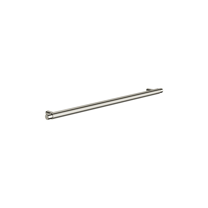 BRUSHED NICKEL ÖPPEN ROUND PULL 328MM CABINET HANDLE (LINEAR KNURLED)