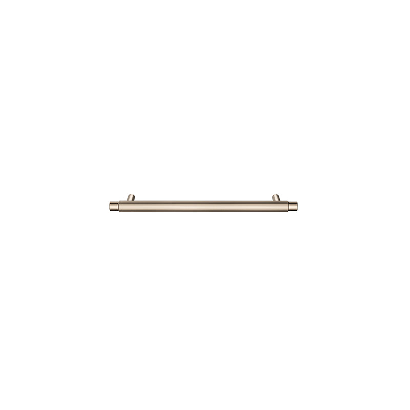 CHAMPAGNE ÖPPEN ROUND PULL 200MM CABINET HANDLE (LINEAR KNURLED)