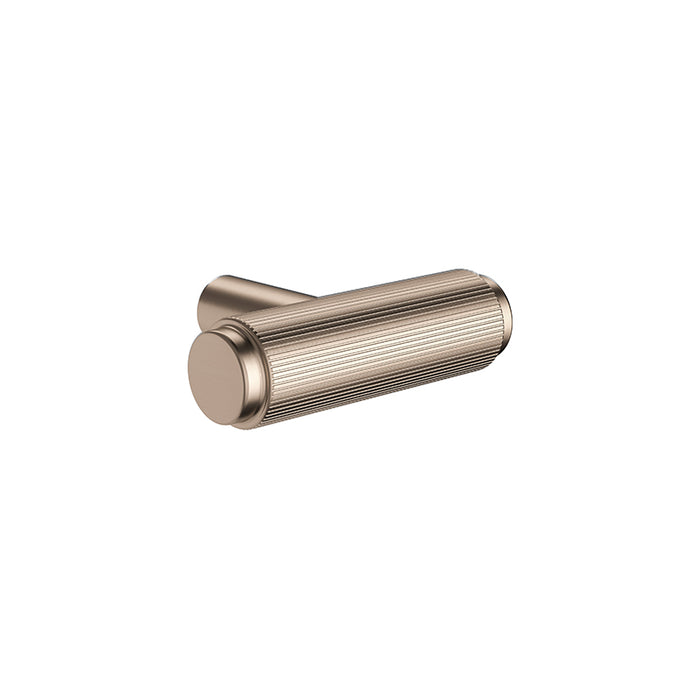 CHAMPAGNE ÖPPEN T-PULL CABINET HANDLE (LINEAR KNURLED)