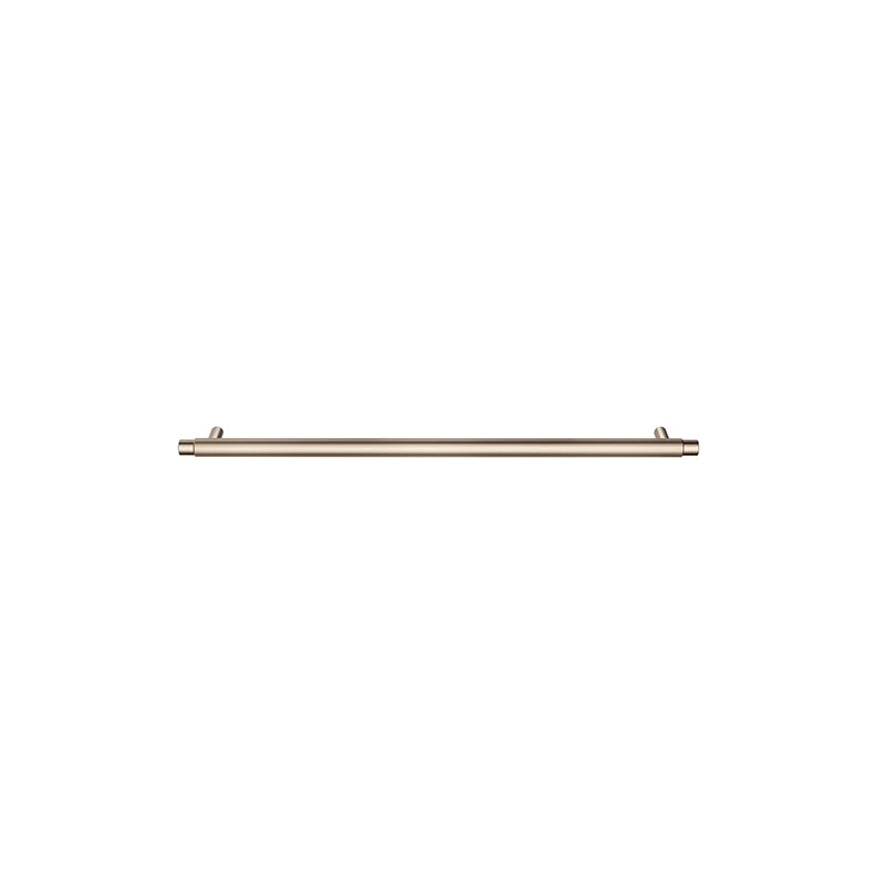 CHAMPAGNE ÖPPEN ROUND PULL 328MM CABINET HANDLE (LINEAR KNURLED)