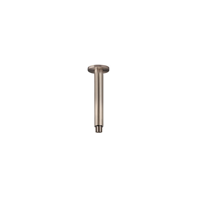 CHAMPAGNE ROUND CEILING SHOWER ARM 150MM