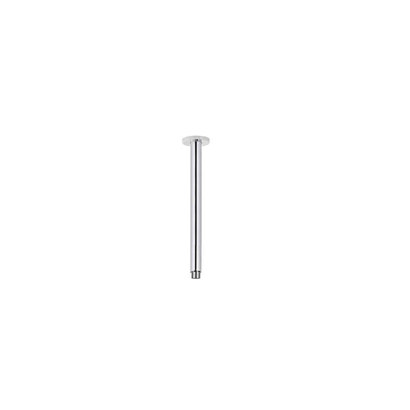 POLISHED CHROME ROUND CEILING SHOWER ARM 150MM