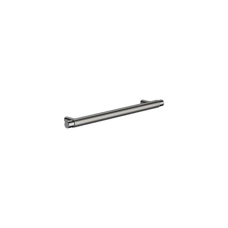 SHADOW ÖPPEN ROUND PULL 200MM CABINET HANDLE (LINEAR KNURLED)