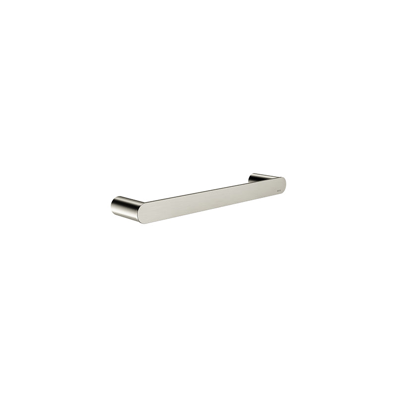 BRUSHED NICKEL CURVAÉ SINGLE GUEST TOWEL RAIL 300MM