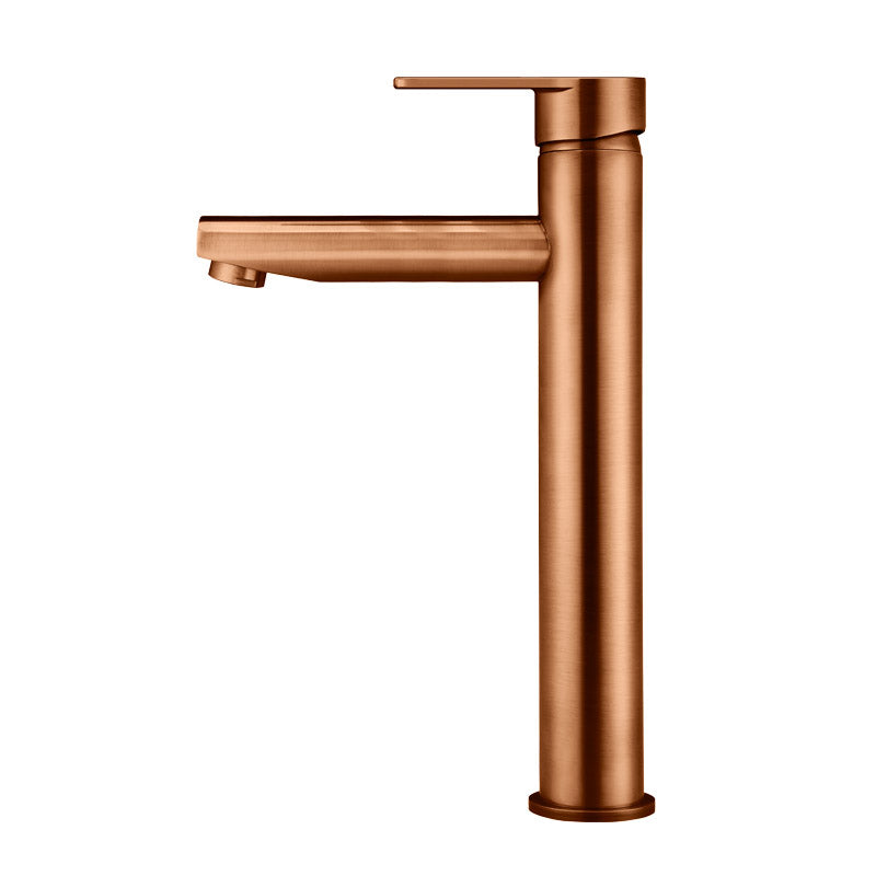 LUSTRE BRONZE ROUND PADDLE TALL BASIN MIXER