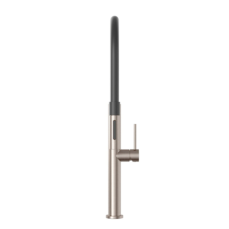 CHAMPAGNE PULL DOWN KITCHEN MIXER WITH MAGNETIC DOCK