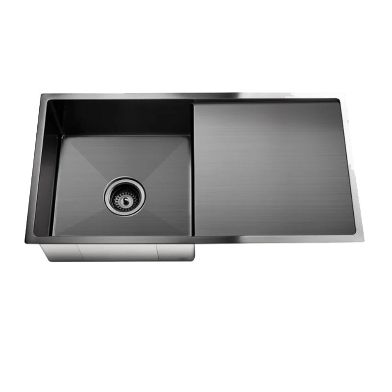 SHADOW KITCHEN SINK - SINGLE BOWL & DRAINBOARD 840 X 440