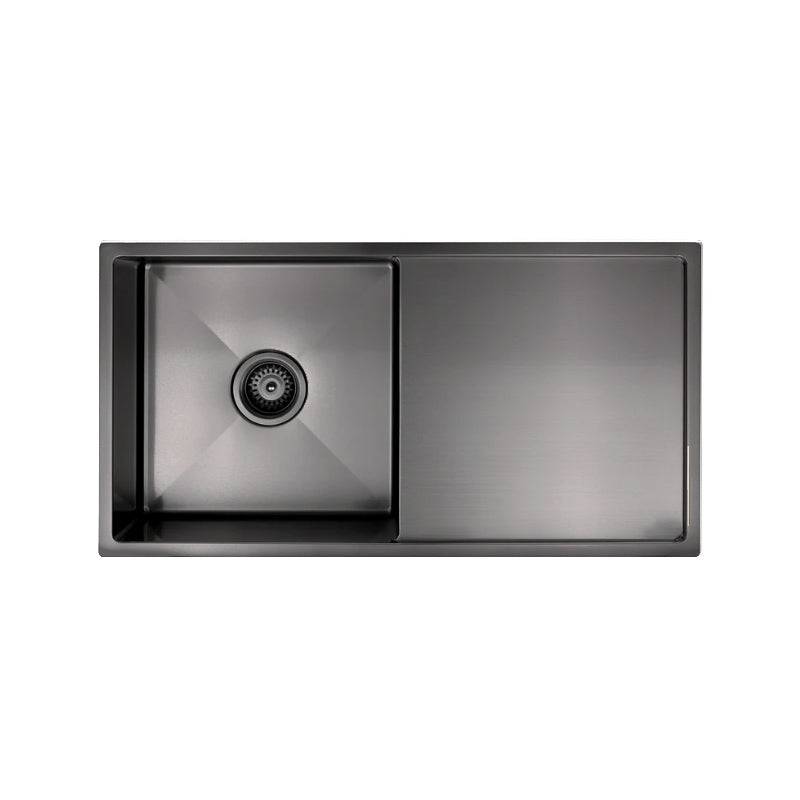 SHADOW KITCHEN SINK - SINGLE BOWL & DRAINBOARD 840 X 440