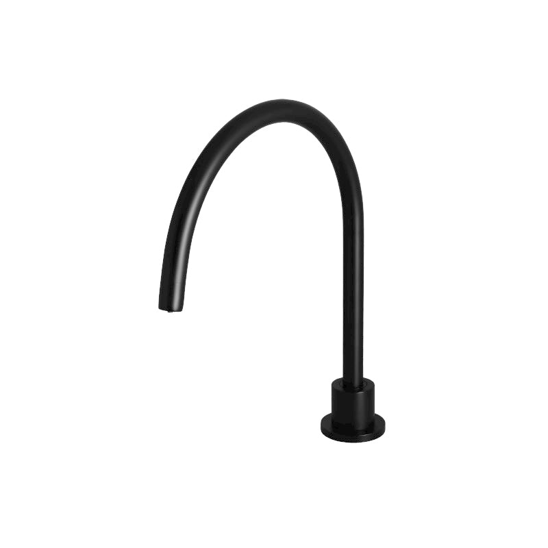 MATTE BLACK ROUND HIGH-RISE SWIVEL HOB SPOUT