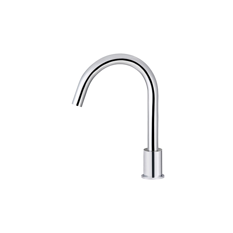 POLISHED CHROME ROUND HOB MOUNTED SWIVEL SPOUT