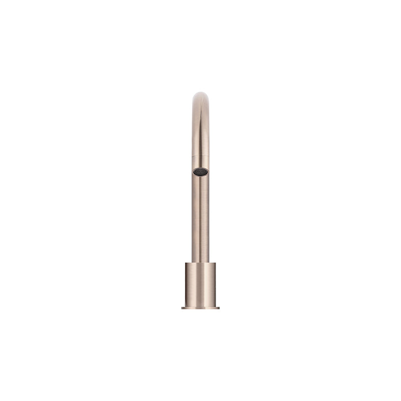 CHAMPAGNE ROUND HOB MOUNTED SWIVEL SPOUT