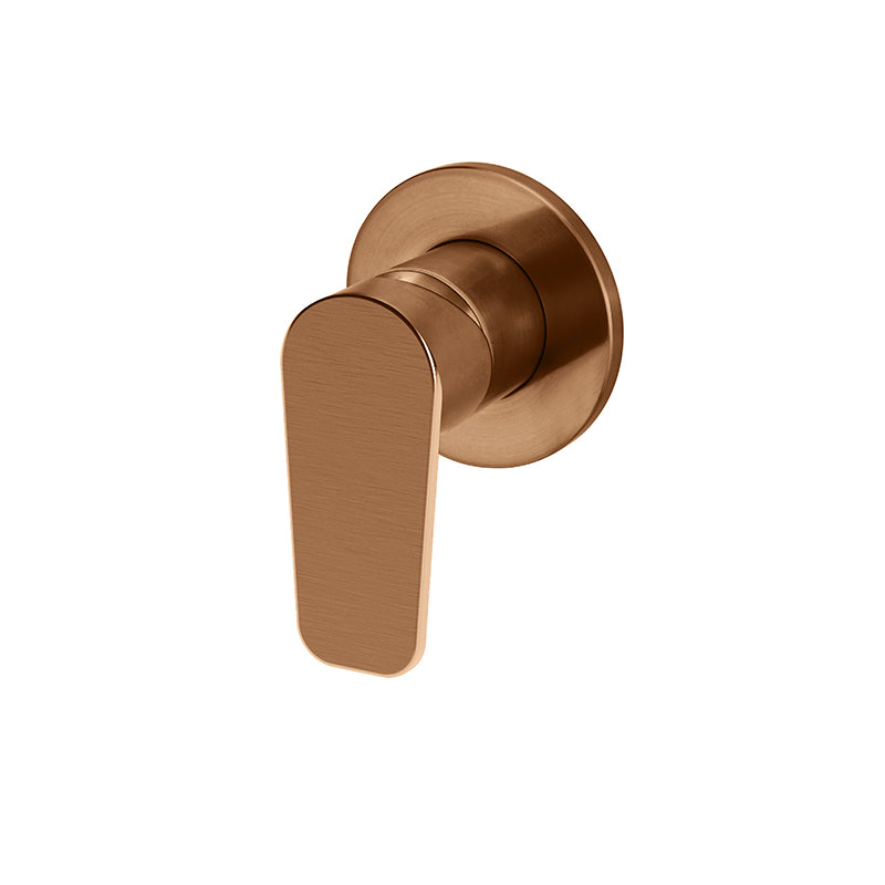 LUSTRE BRONZE ROUND WALL PADDLE HANDLE MIXER