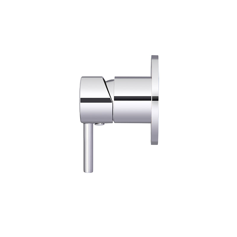 POLISHED CHROME ROUND SHORT PIN WALL MIXER