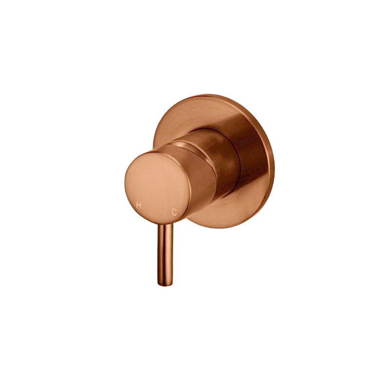 LUSTRE BRONZE ROUND WALL MIXER SHORT PIN-LEVER