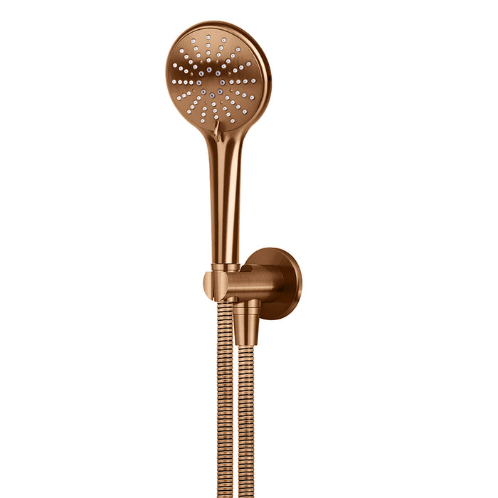 LUSTRE BRONZE ROUND THREE FUNCTION HAND SHOWER ON FIXED BRACKET