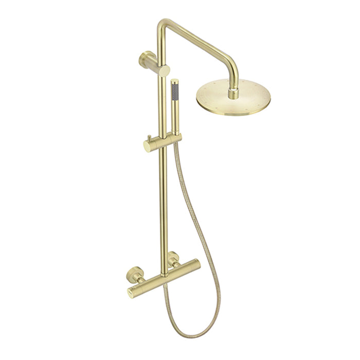 TIGER BRONZE ROUND EXPOSED THERMOSTATIC SHOWER RAIL AND HAND SHOWER