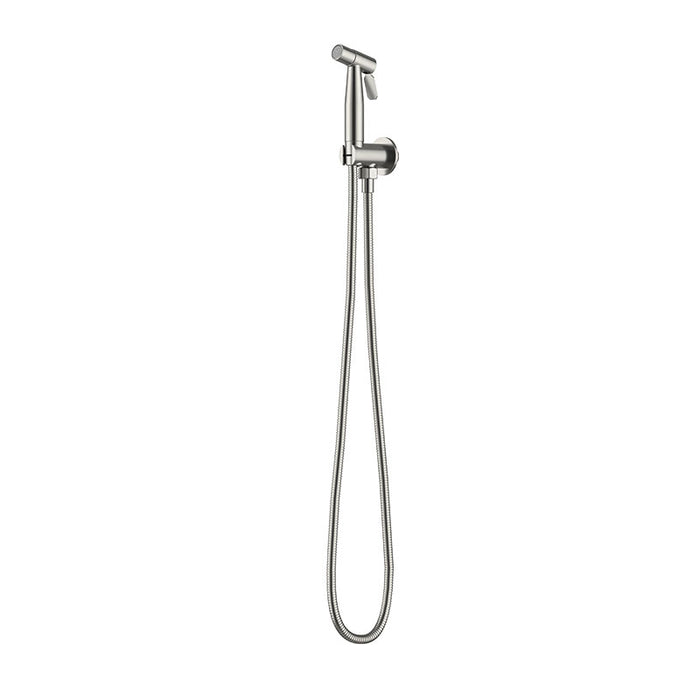 BRUSHED NICKEL BIDET SPRAY WITH HOLDER