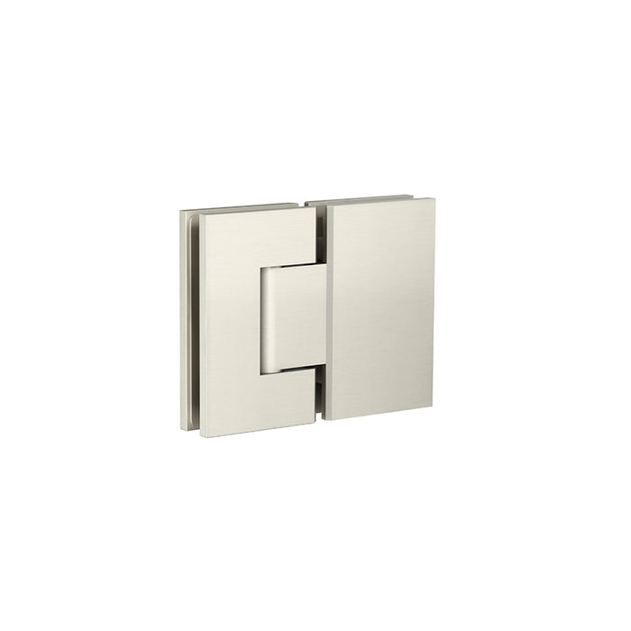 BRUSHED NICKEL GLASS TO GLASS DOOR HINGE