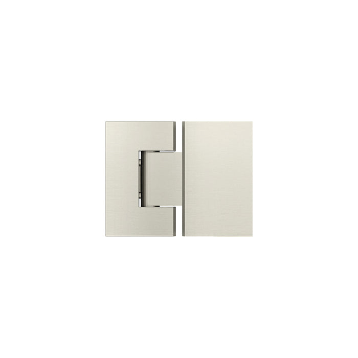 BRUSHED NICKEL GLASS TO GLASS DOOR HINGE