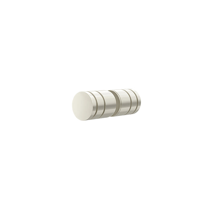 BRUSHED NICKEL GLASS DOOR ROUND HANDLE