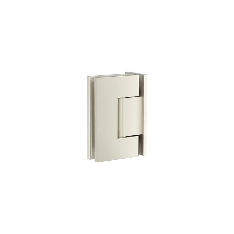 BRUSHED NICKEL GLASS TO WALL DOOR HINGE