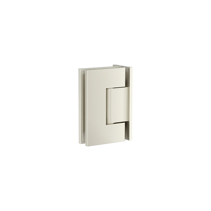 BRUSHED NICKEL GLASS TO WALL DOOR HINGE