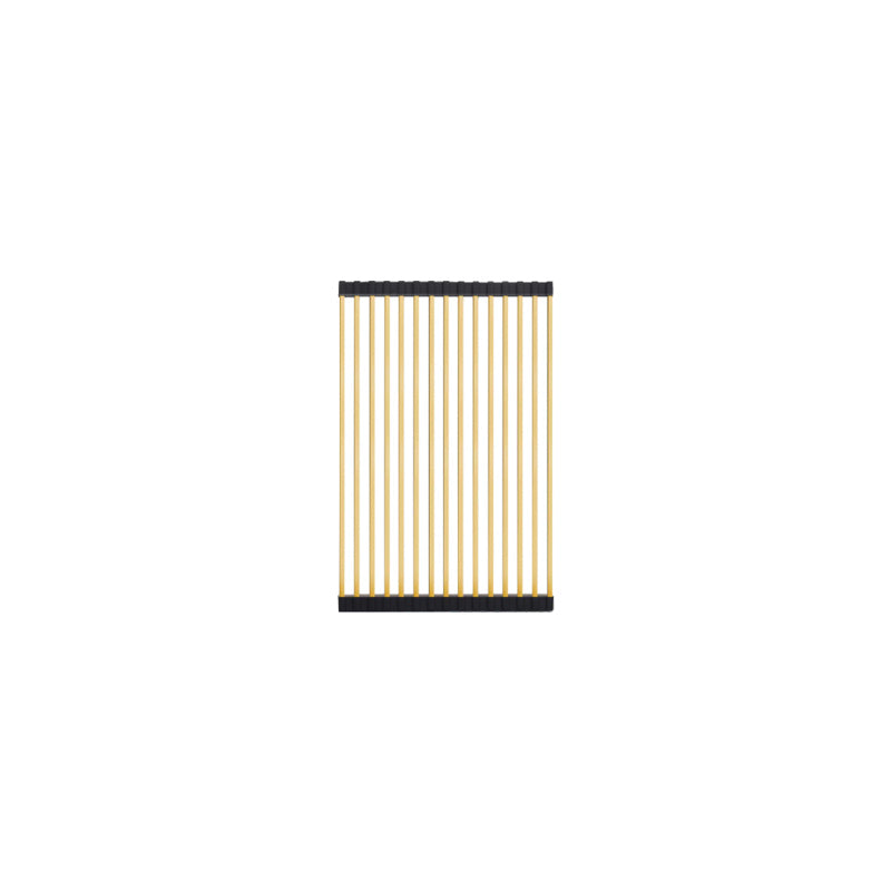 BRUSHED BRONZE GOLD LAVELLO STAINLESS STEEL ROLLING MAT PROTECTOR