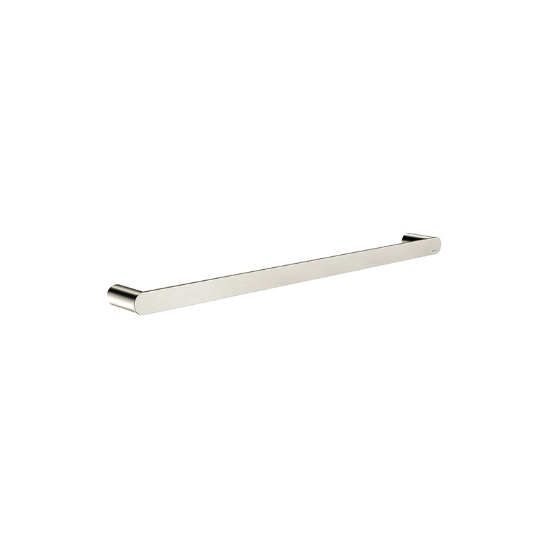 BRUSHED NICKEL CURVAE SINGLE TOWEL RAIL 600MM
