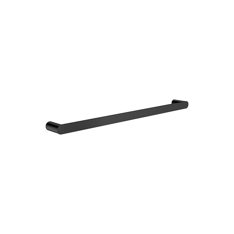 MATTE BLACK CURVAE SINGLE TOWEL RAIL 600MM