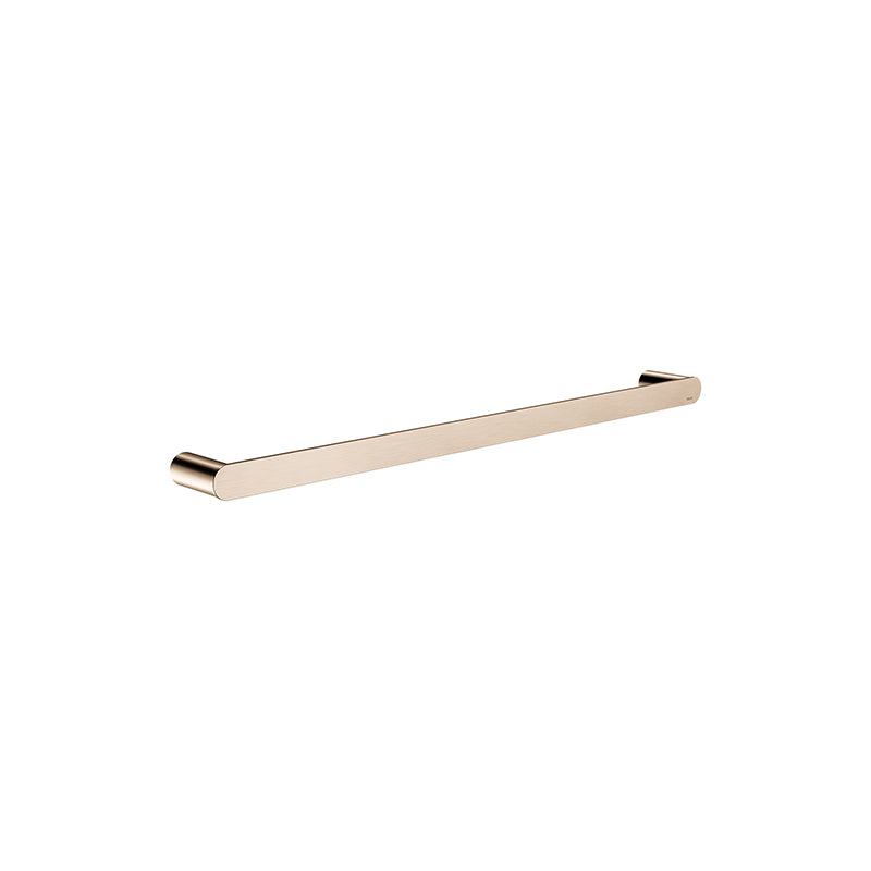CHAMPAGNE CURVAE SINGLE TOWEL RAIL 600MM