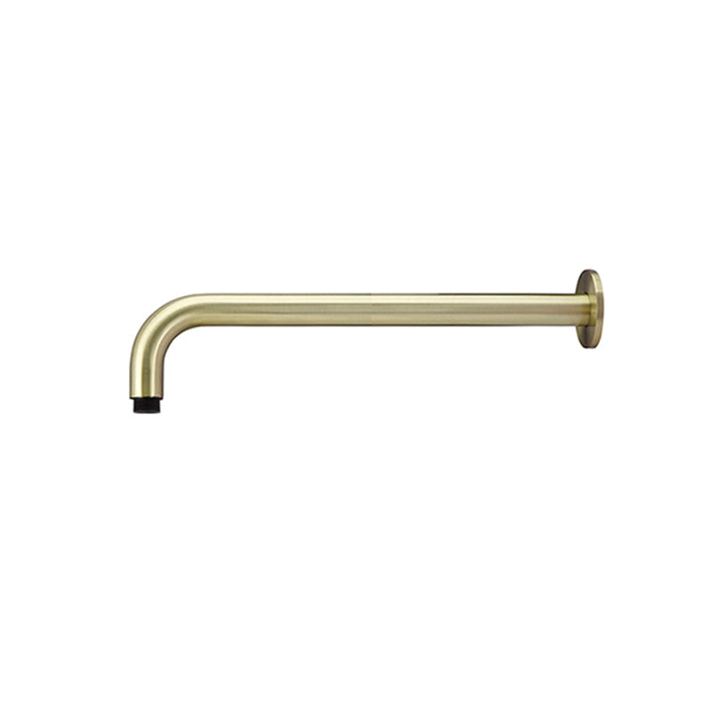 TIGER BRONZE ROUND WALL CURVED SHOWER ARM 400MM
