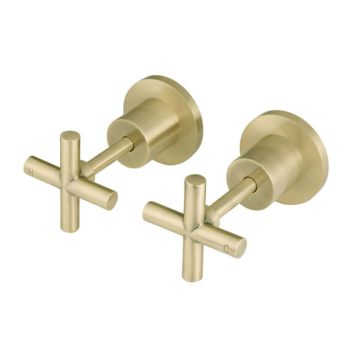 TIGER BRONZE ROUND CROSS HANDLE JUMPER VALVE WALL TOP ASSEMBLIES