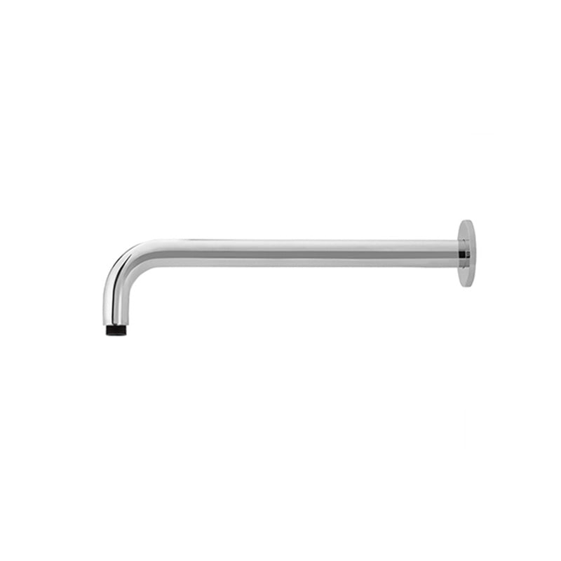 POLISHED CHROME WALL CURVED SHOWER ARM 400MM