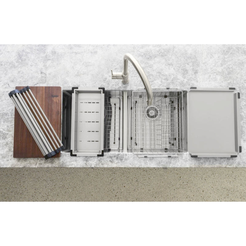 BRUSHED NICKEL LAVELLO DISH RACK