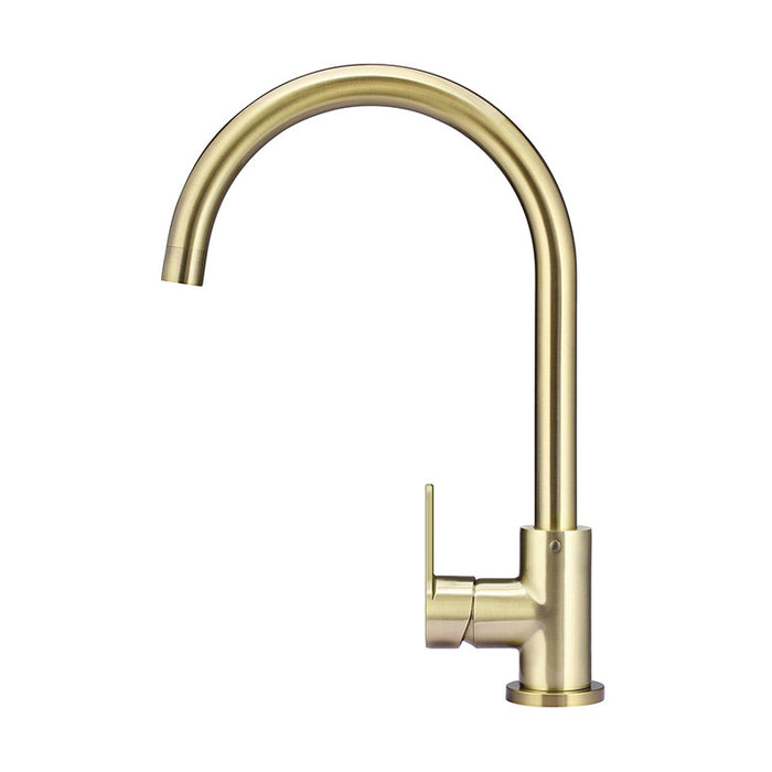 TIGER BRONZE ROUND KITCHEN MIXER TAP WITH PADDLE HANDLE