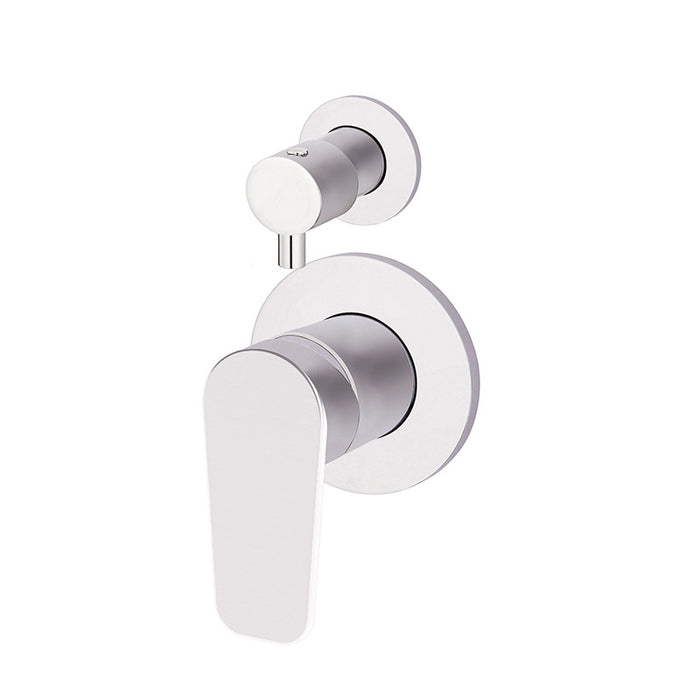 CHROME ROUND PADDLE DIVERTER MIXER