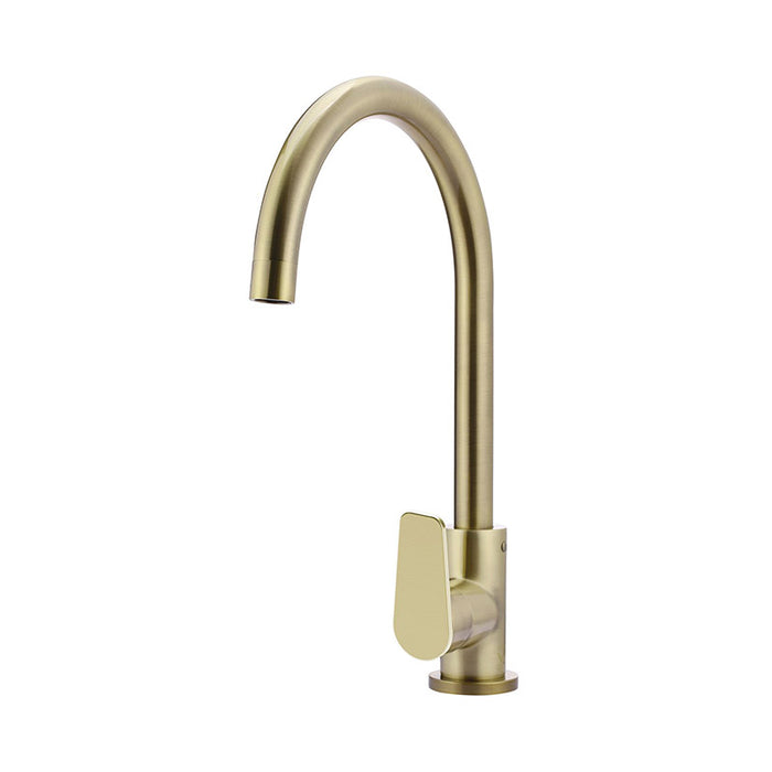 TIGER BRONZE ROUND KITCHEN MIXER TAP WITH PADDLE HANDLE