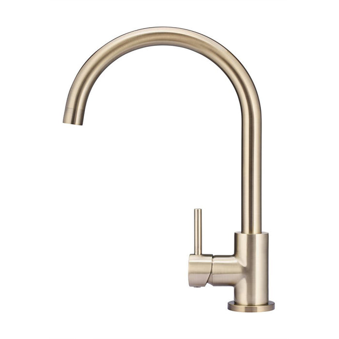 CHAMPAGNE ROUND KITCHEN MIXER TAP