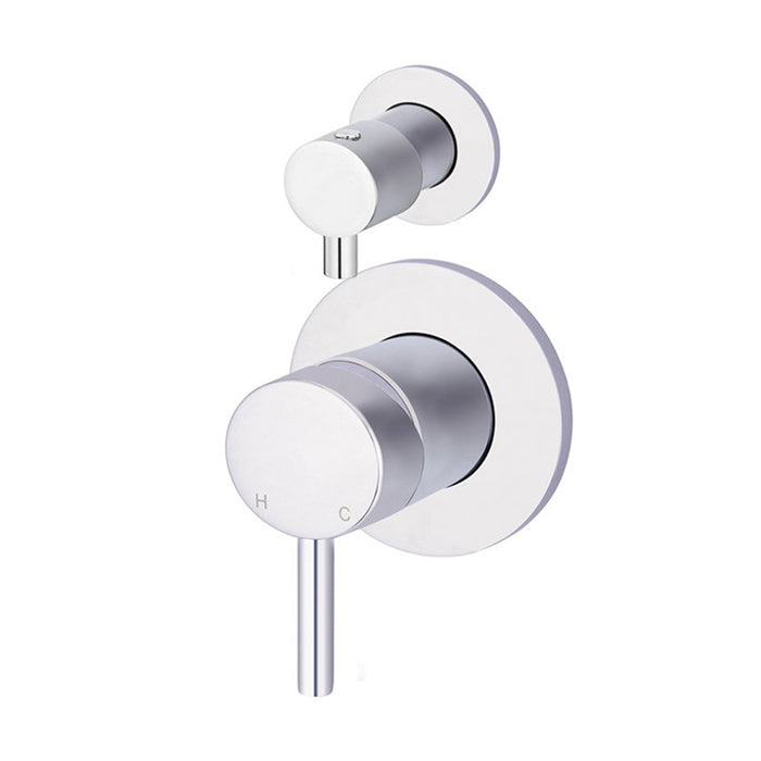 CHROME ROUND DIVERTER MIXER